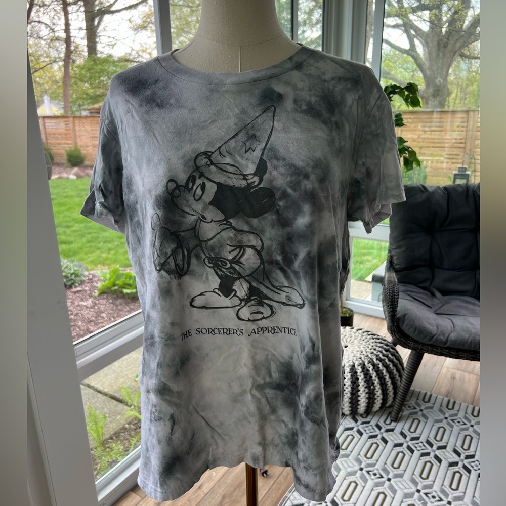 Hand Tie Dyed Sorcerer Mickey Tee